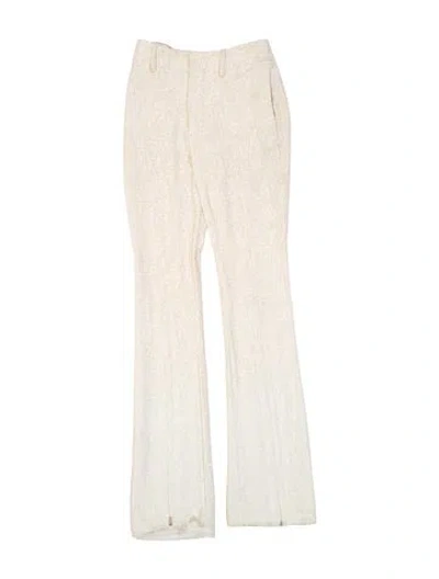 Pre-owned Chloé Straight Leg Pants In Neutral