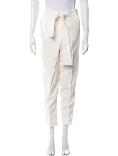 Pre-owned Chloé Straight Leg Pants In Neutral