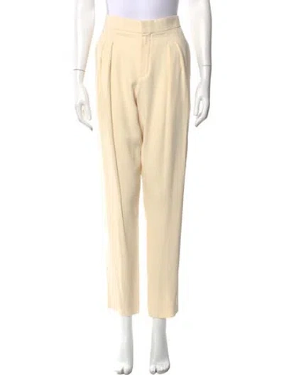 Pre-owned Chloé Straight Leg Pants In Neutral
