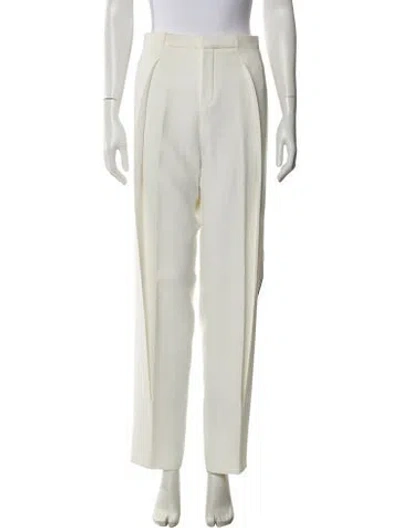 Pre-owned Chloé Straight Leg Pants In Neutral