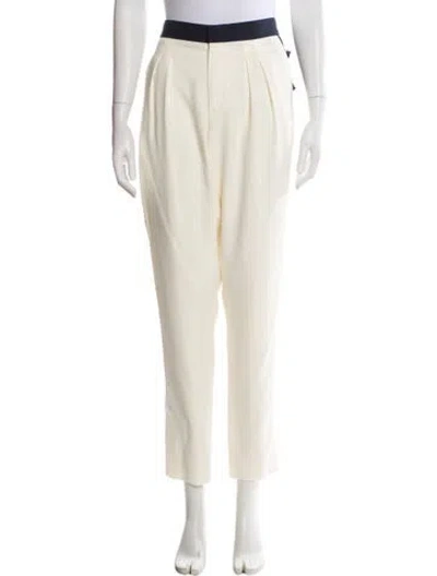 Pre-owned Chloé Straight Leg Pants In Neutral