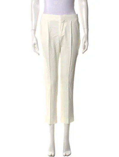 Pre-owned Chloé Straight Leg Pants In Neutral