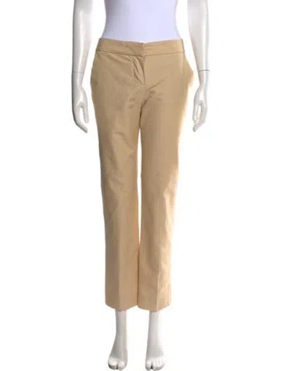 Pre-owned Chloé Straight Leg Pants In Neutral