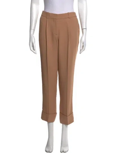 Pre-owned Chloé Straight Leg Pants In Neutrals