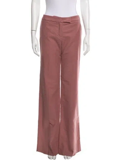 Pre-owned Chloé Straight Leg Pants In Pink