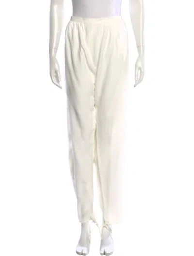Pre-owned Chloé Straight Leg Pants W/ Tags In White