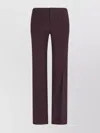 Chloé Chloe Black Stretch Wool Pant In Purple