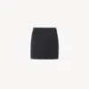 Chloé Straight Mini Skirt In A Wool-mix Jacquard Black Size 8 77% Wool, 23% Polyester In Black