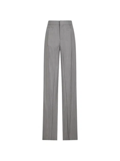 Chloé Straight Trousers In Gray