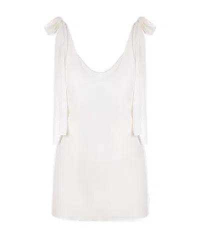 Chloé Strap Detail U-neck Tank Top