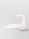 Chloé Strap Sandals Toe Transparent Design Ankle In White