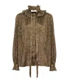 Chloé Strap Shirt In Brown