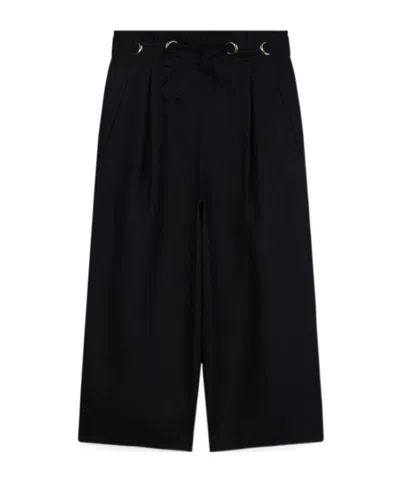 Chloé Strap-up Casual Pants In Black