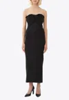 Chloé Twisted Knit Silk-blend Midi Dress In Black