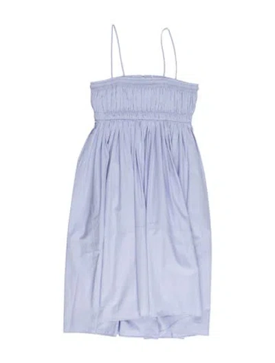 Pre-owned Chloé Strapless Mini Dress In Blue