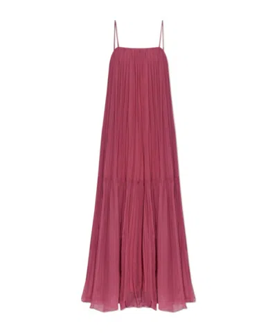 Chloé Strappy Dress In Pink