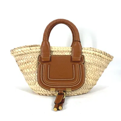 Pre-owned Chloé Straw Leather Handbag Tote Bag () In Multi