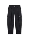Chloé Stretch-cotton Cargo Trousers In Blue