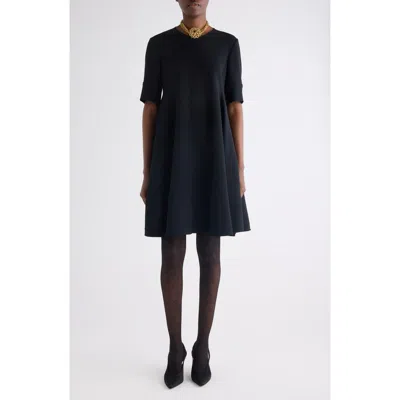 Chloé Stretch Crepe Minidress In Black