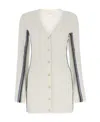 Chloé Chloe Ivory Wool Cardigan In White