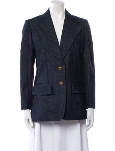 Pre-owned Chloé Striped Blazer In Blue