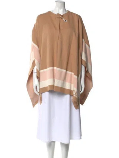 Pre-owned Chloé Striped Crew Neck Sweater In Neutral
