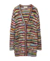 Chloé Striped Distressed Cardigan