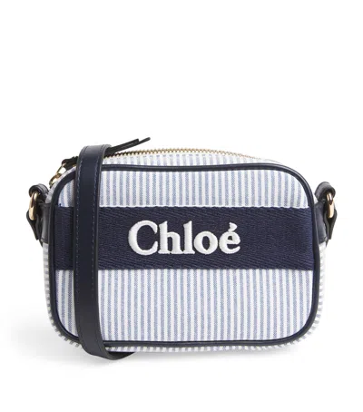 CHLOÉ STRIPED LOGO CROSS-BODY BAG