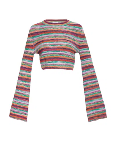 Chloé Striped Sweater In Multi