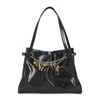 Chloé Structured Black Calf Leather Shoulder Bag In Black
