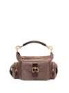 Chloé Structured Calf Leather Camera Bag In Brown