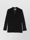 Chloé Structured Double-breasted Jacket With Padded Shoulders In Black