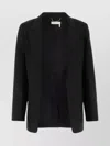 Chloé Open-front Ramie Blazer In Black