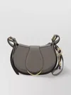 Chloé Structured Shoulder Bag With Adjustable Strap In Mouse Grey