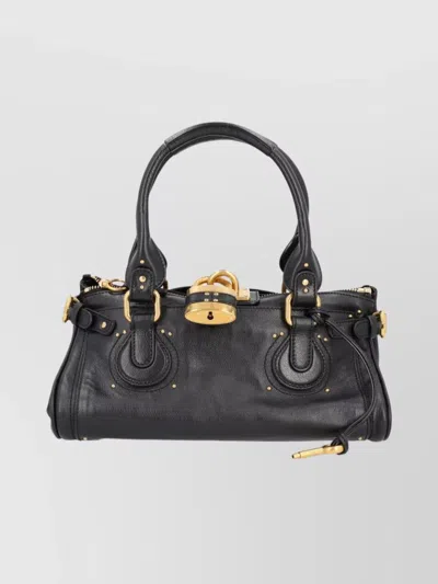 CHLOÉ STRUCTURED TOTE BAG GOLD HARDWARE