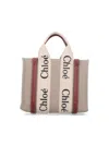 Chloé Structured White Handbag With Bold Branding