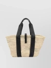 CHLOÉ STRUCTURED WOVEN RECTANGULAR TOTE