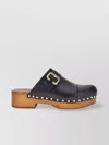 Chloé Women Jeannette Leather Clogs In Black