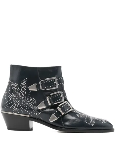Chloé Studded-embellished Boots In Multi