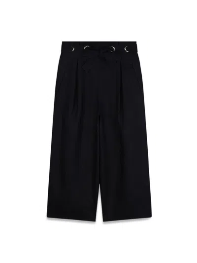 Chloé Stylish Cotton Trousers For Girls In Gold