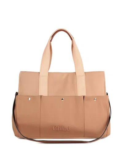 Chloé Chloè Stylish Mini Handbag With Changing Mat - 33 Cm X 41 Cm X 15 Cm In Brown