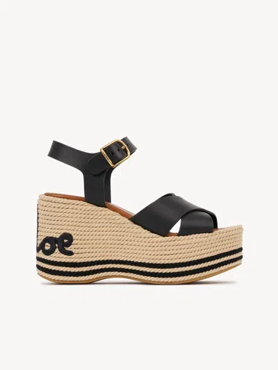 Chloé Stylish Sandals With 10.5 Cm Heel Height In Black