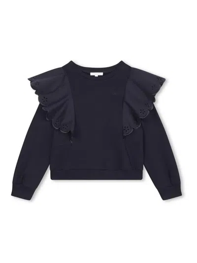 Chloé Kids' Sweatshirt In Blue