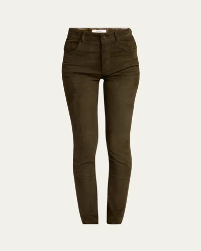 Chloé Suede 5-pocket Leggings In Biscotti Brown