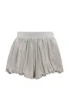 Chloé Suede Bloomer Shorts In Grey