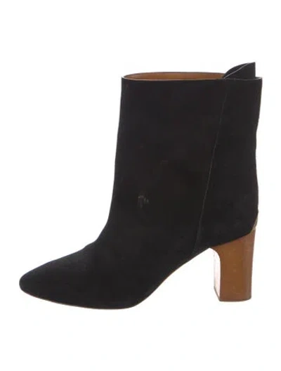 Pre-owned Chloé Suede Boots In Black