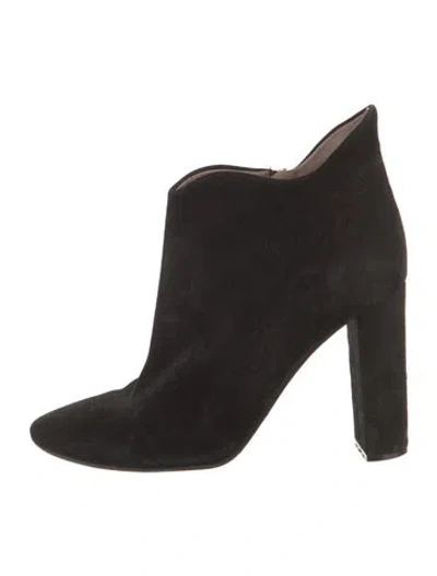 Pre-owned Chloé Suede Boots In Black