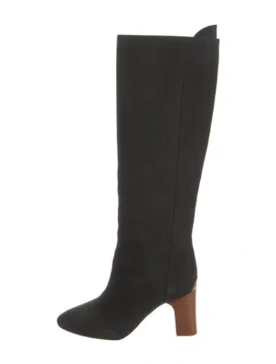 Pre-owned Chloé Suede Boots In Black