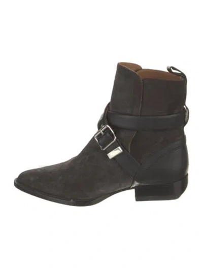 Pre-owned Chloé Suede Boots In Black