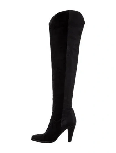 Pre-owned Chloé Suede Boots In Black